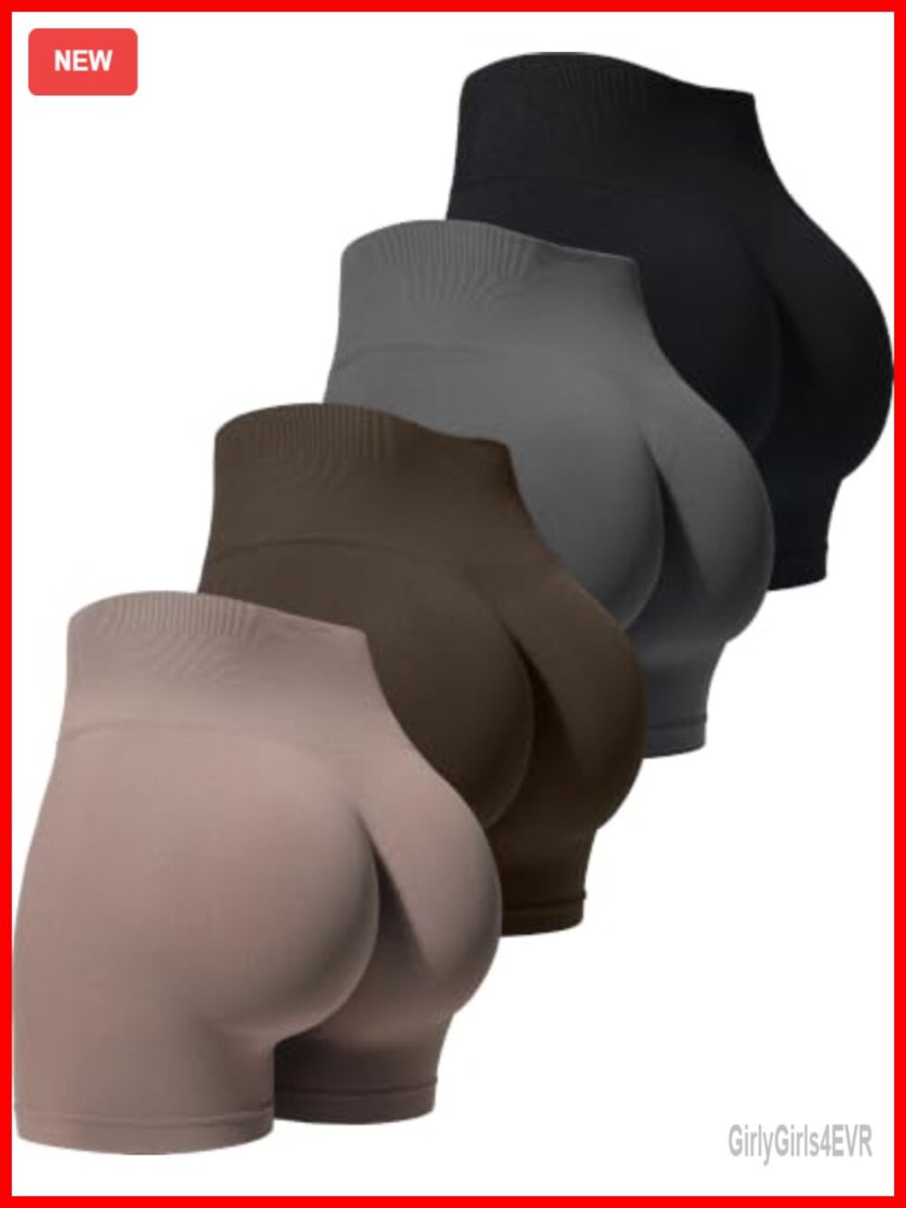 Women's High Waist Seamless Workout Shorts Butt Lifting Gym Yoga